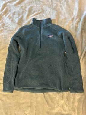 Patagonia Teal Half-Zip Fleece Pullover